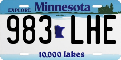 MN license plate 983LHE