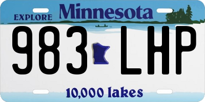 MN license plate 983LHP