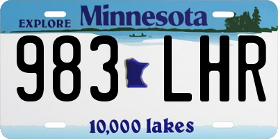 MN license plate 983LHR
