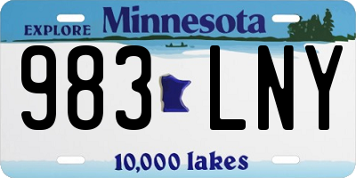 MN license plate 983LNY
