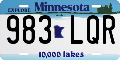 MN license plate 983LQR