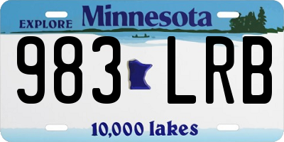 MN license plate 983LRB