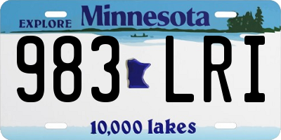 MN license plate 983LRI