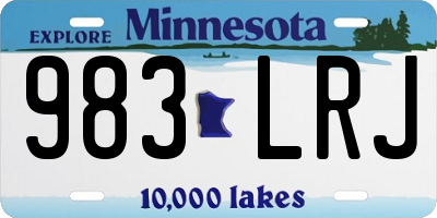 MN license plate 983LRJ