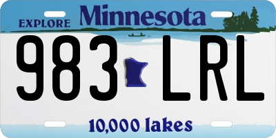 MN license plate 983LRL