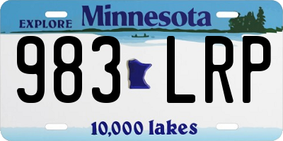MN license plate 983LRP
