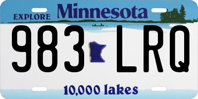 MN license plate 983LRQ