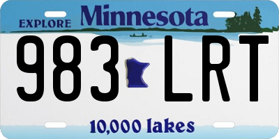 MN license plate 983LRT
