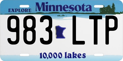 MN license plate 983LTP
