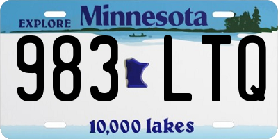 MN license plate 983LTQ