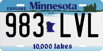 MN license plate 983LVL
