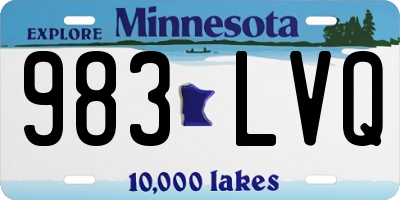 MN license plate 983LVQ