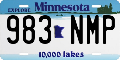 MN license plate 983NMP