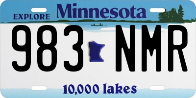 MN license plate 983NMR