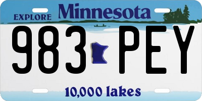 MN license plate 983PEY