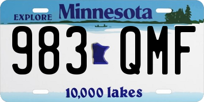 MN license plate 983QMF