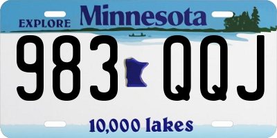 MN license plate 983QQJ