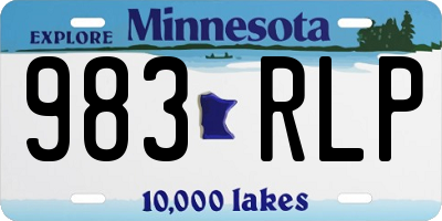 MN license plate 983RLP