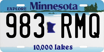 MN license plate 983RMQ
