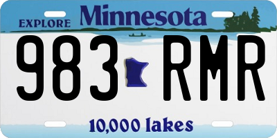 MN license plate 983RMR