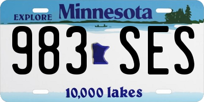 MN license plate 983SES
