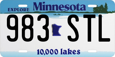MN license plate 983STL