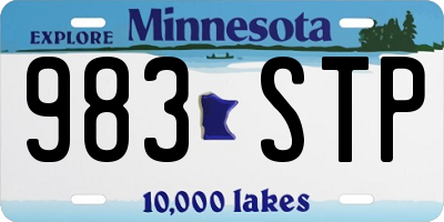 MN license plate 983STP