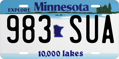 MN license plate 983SUA