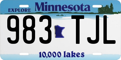 MN license plate 983TJL