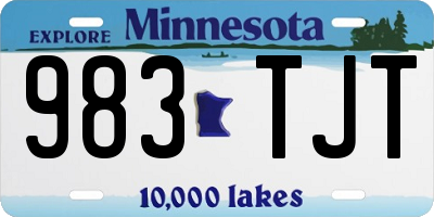 MN license plate 983TJT