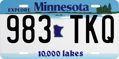 MN license plate 983TKQ