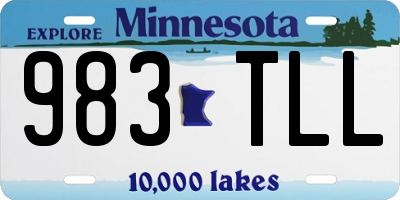 MN license plate 983TLL