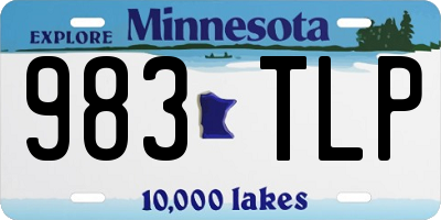 MN license plate 983TLP