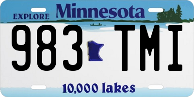 MN license plate 983TMI