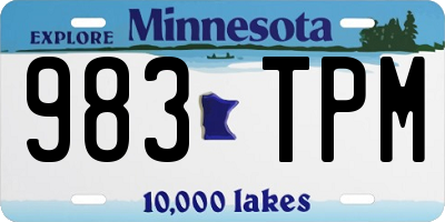 MN license plate 983TPM
