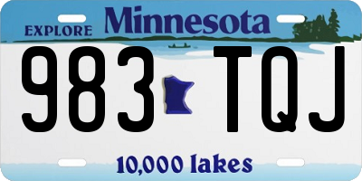MN license plate 983TQJ