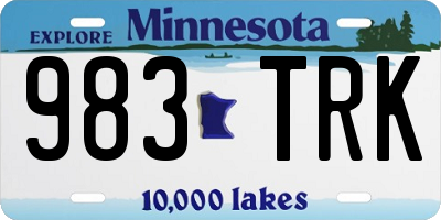 MN license plate 983TRK