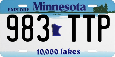 MN license plate 983TTP
