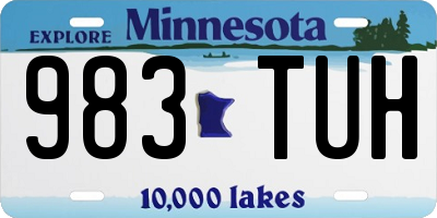 MN license plate 983TUH