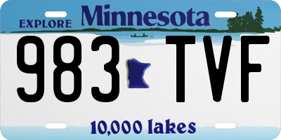 MN license plate 983TVF