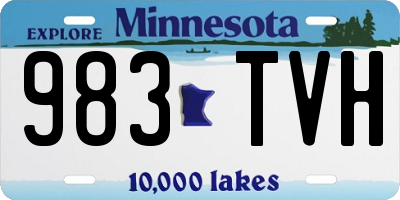 MN license plate 983TVH