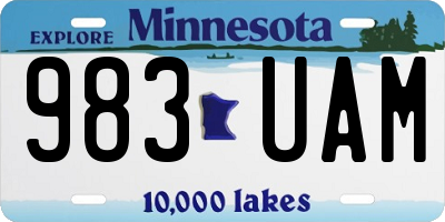MN license plate 983UAM