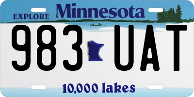MN license plate 983UAT