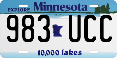 MN license plate 983UCC