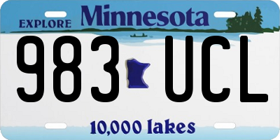 MN license plate 983UCL