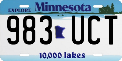 MN license plate 983UCT