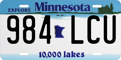 MN license plate 984LCU