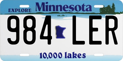 MN license plate 984LER