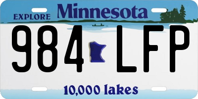 MN license plate 984LFP