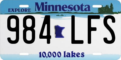 MN license plate 984LFS